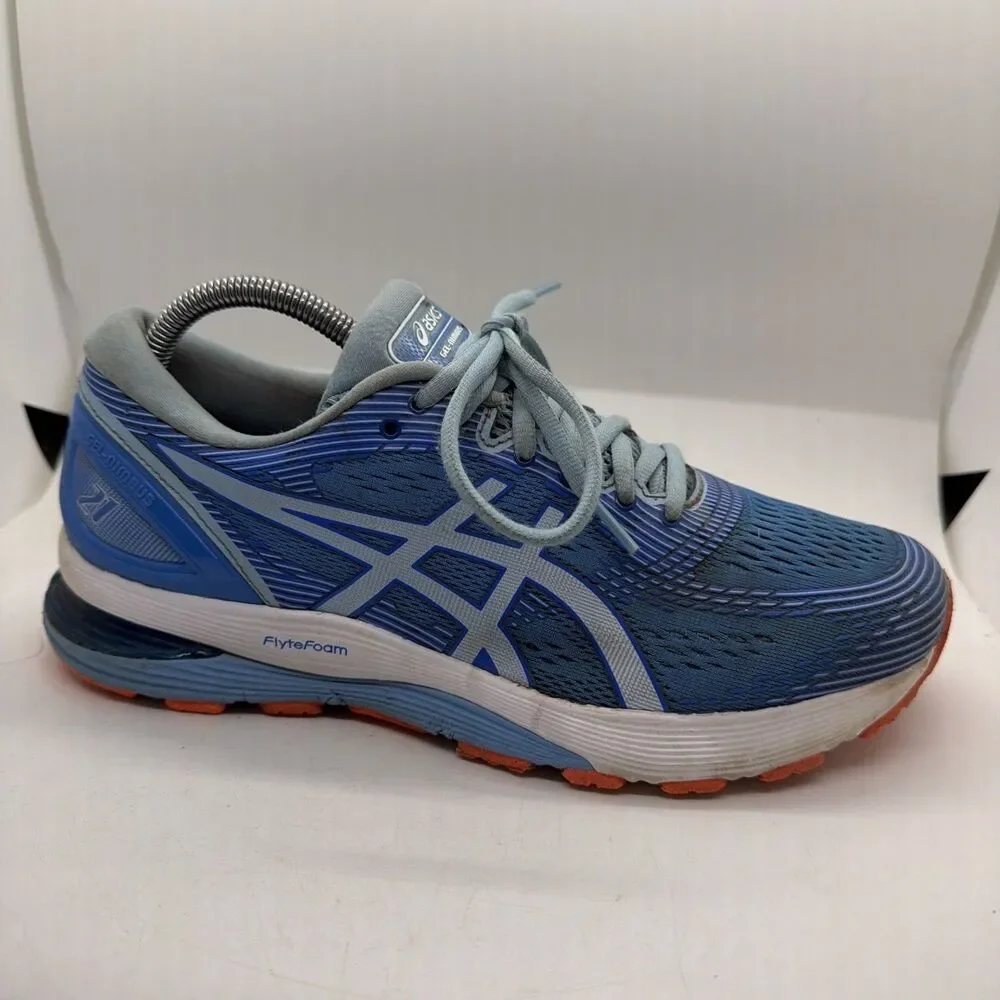 ASICS Gel-Nimbus 21 Women’s 9.5 Wide Blue Athletic Running Shoes No Insoles